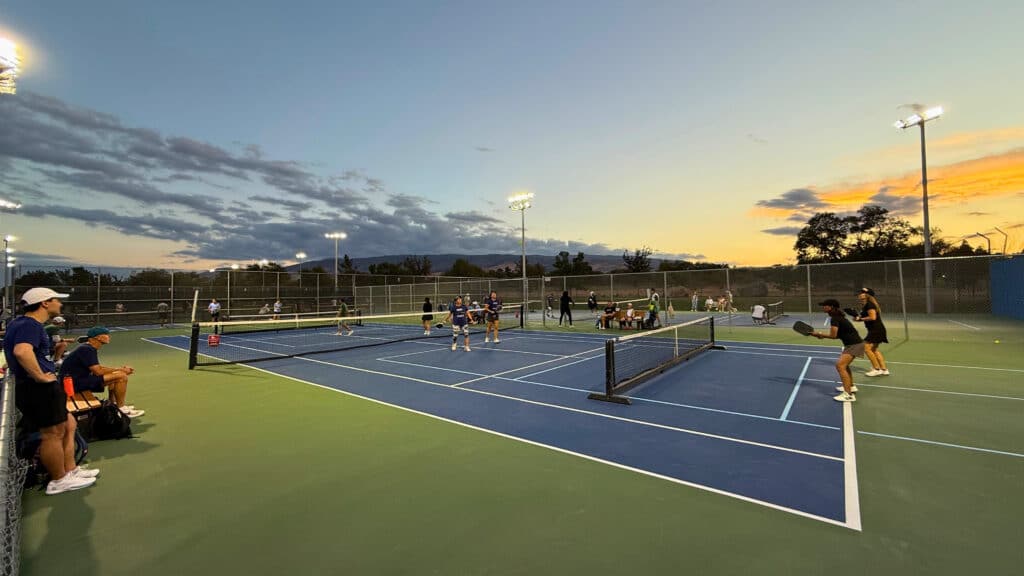 open play pickleball rotation system at Reno Tennis Center