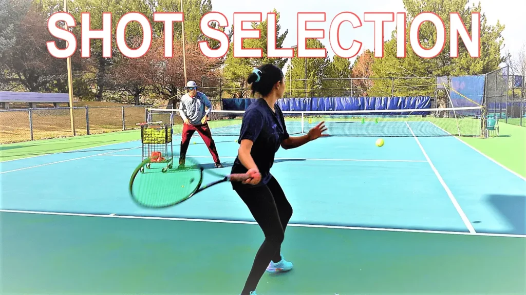 Tennis shot selection drills for singles